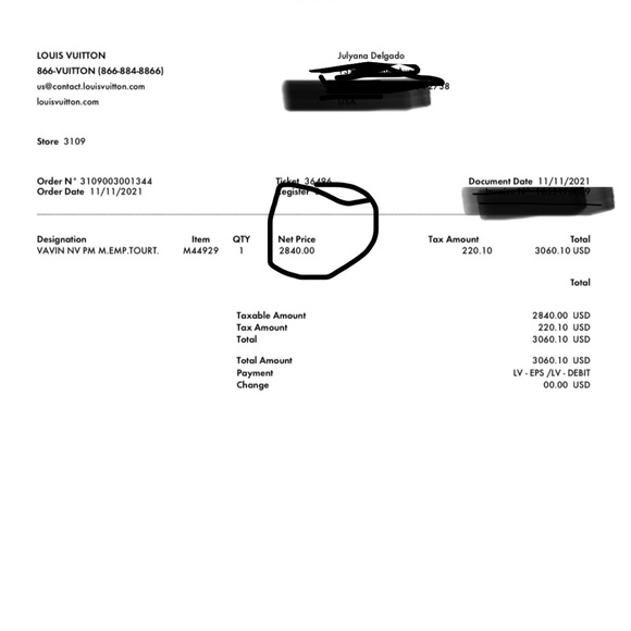 COPY - LOUIS VUITTON PURSE -VAVIN NV PM M.EMP.TOURT-M44929 - Picture 4 of 7